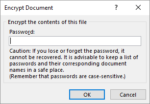 Microsoft Office Encrypt Document