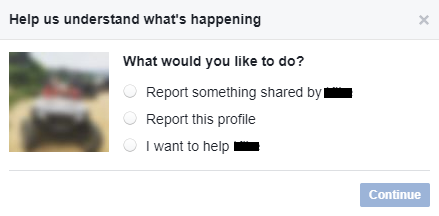 facebook report