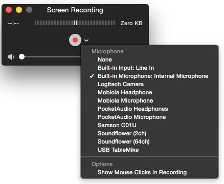 QuickTime Mac Screen Recording
