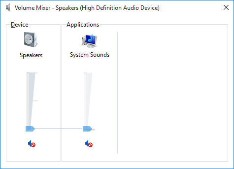 Windows 10 All Sounds Muted