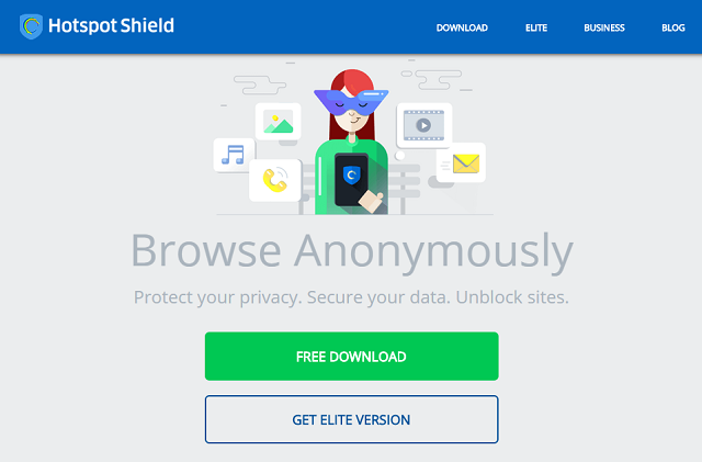 Browse anonymously with Hotspot Shield