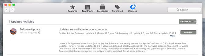 look for Mac App Store Updates when mac running slow
