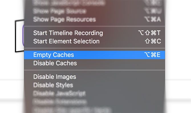 Safari Empty Cache when mac running slow