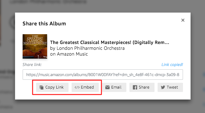 Amazon Music Unlimited tips - amazon music shares