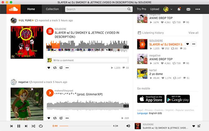SoundCleod for Mac SoundCloud Desktop App