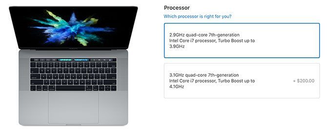 MacBook Pro options