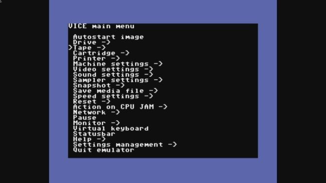Autostart game ROMs in VICE64 on the Raspberry Pi