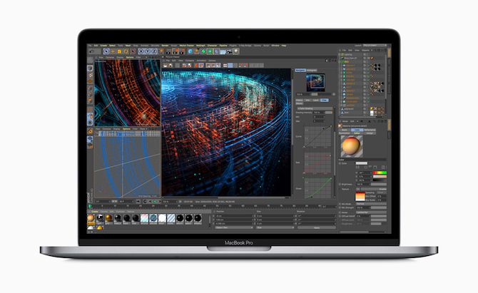 2018 MacBook Pro running graphics application