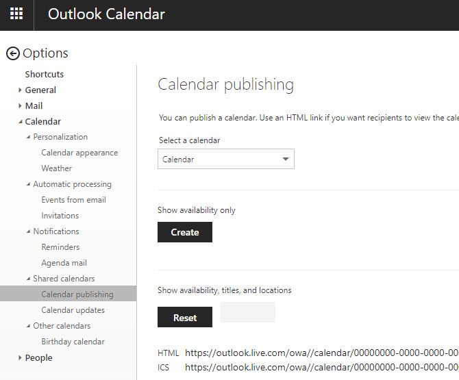 Outlook-Calendar-Publishing