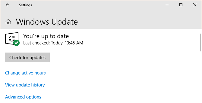 Проверьте наличие обновлений в Windows 10