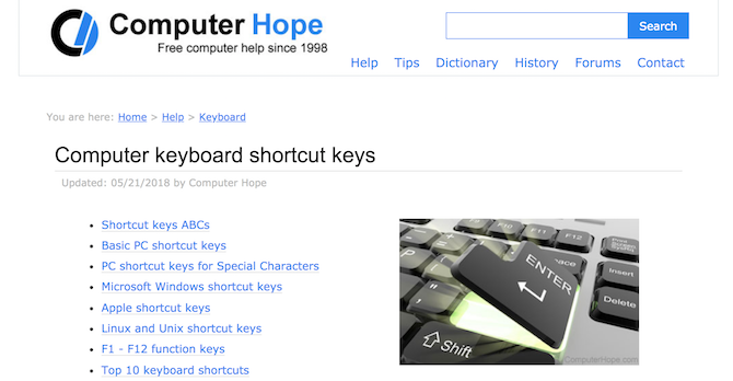 Computer hope useful websites
