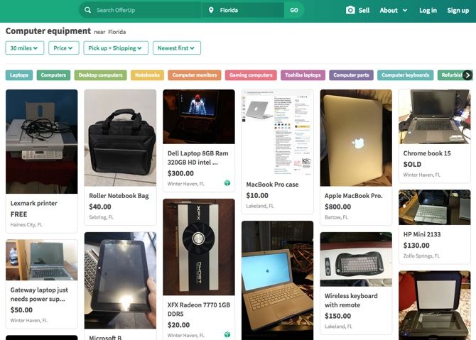 OfferUp Computer Section FL