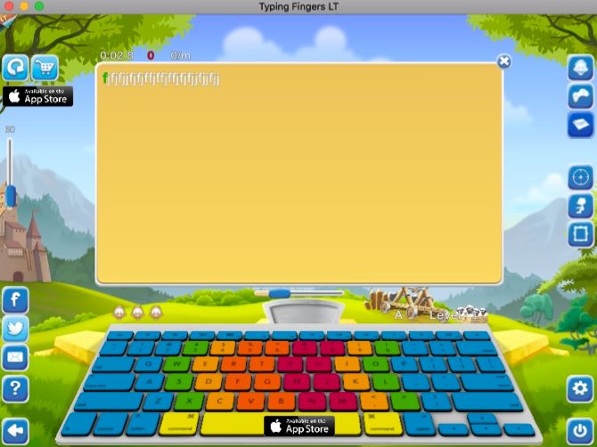 Typing Fingers LT Typing App for Mac