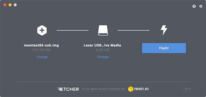 Create Bootable USB with Etcher