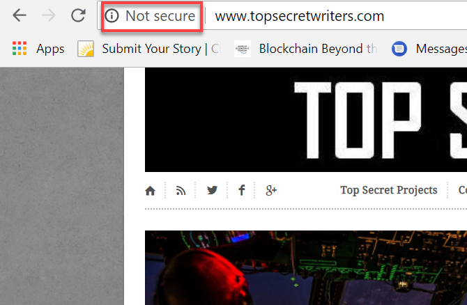website not secure