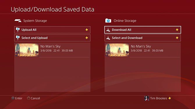 Upload/Download Save Data to PlayStation Plus