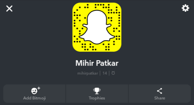 access snapchat trophies in profile