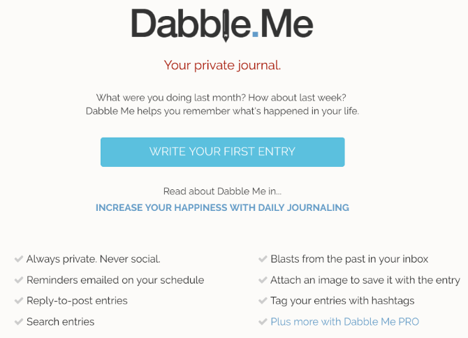 An email-based journaling app.
