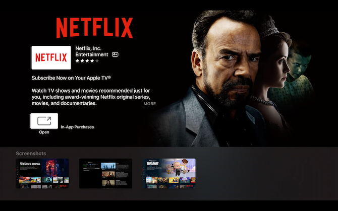 Netflix Apple TV Details Page