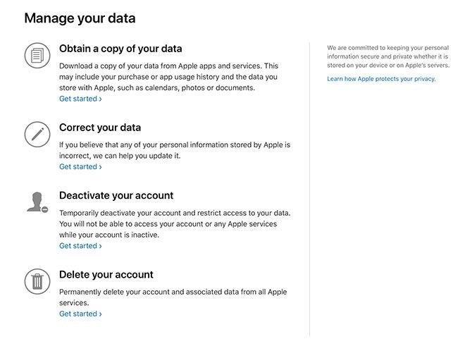 Apple Privacy Manage Your Data