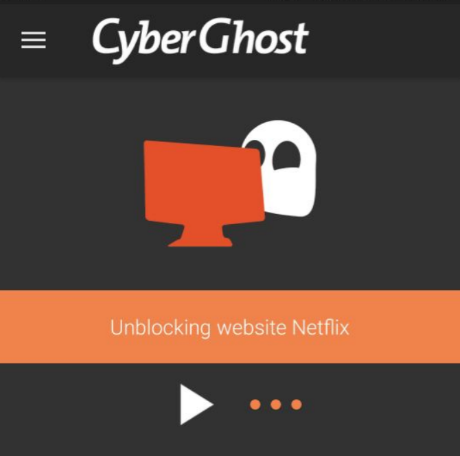 Cyberghost is the best Netflix VPN for android phones and iphone 