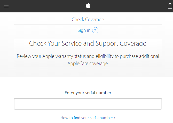 Apple Check Warranty Coverage