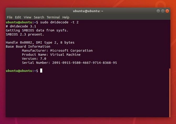 check motherboard model in ubuntu linux