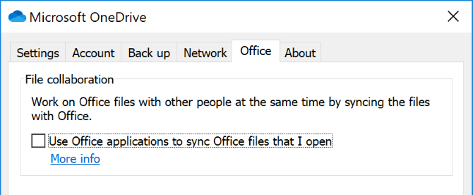 Настройка синхронизации Office в OneDrive