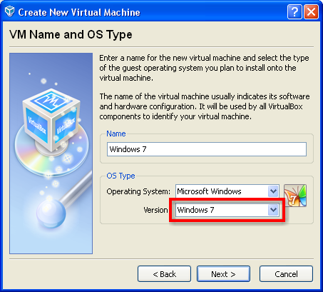 Installing windows 7 virtual machine on virtualbox.