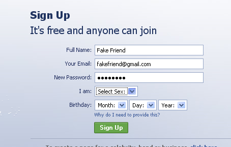 Become a fake friend to view private Facebook profiles