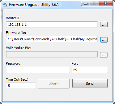 Linksys wrt54g router firmware upgrade.