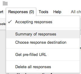 Google forms limit responses to a question
