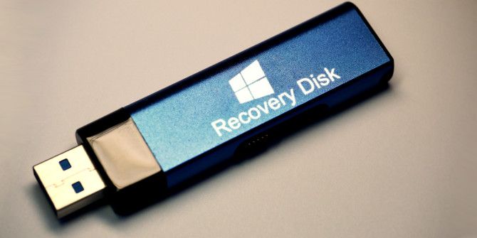 create windows recovery disk usb
