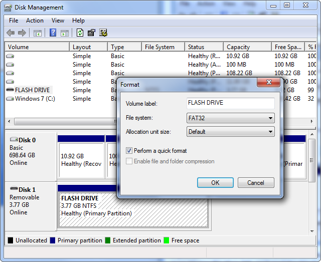 رفع مشکل شناسایی هارد اکسترنال در ویندوز
format-removable-drive-as-fat32
