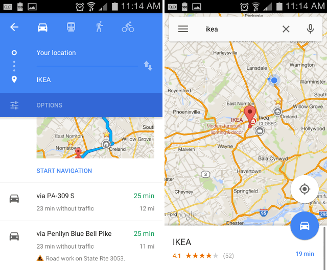 how to download route in google maps android