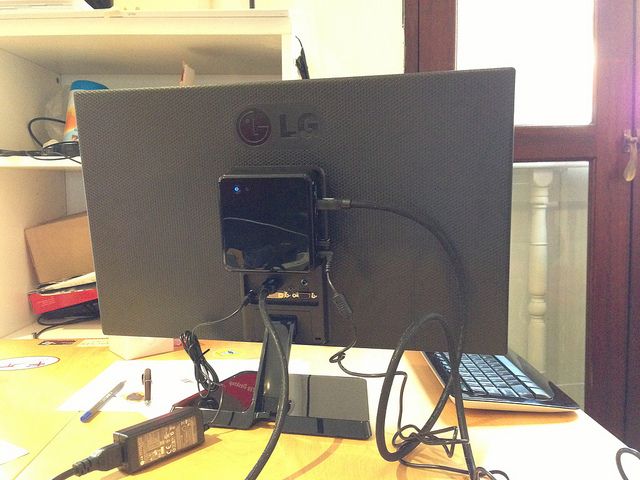 NUC Attached to LG Display