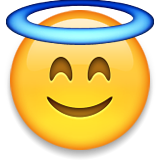 angelic emoji emoticon