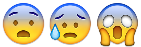 scared worried emoji emoticon
