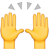 hands praising emoji emoticon