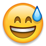 sweating emoji emoticon