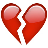 heartbroken heartbreak emoji emoticon heart