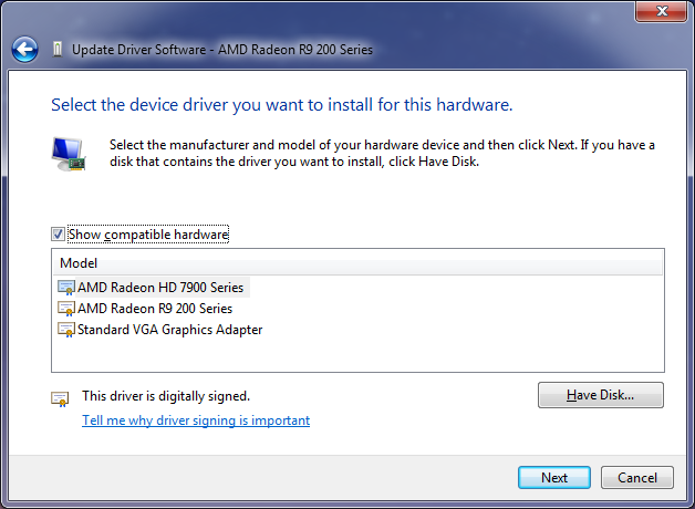 Updating the driver for your video card