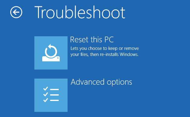 Image result for factory reset in win 10