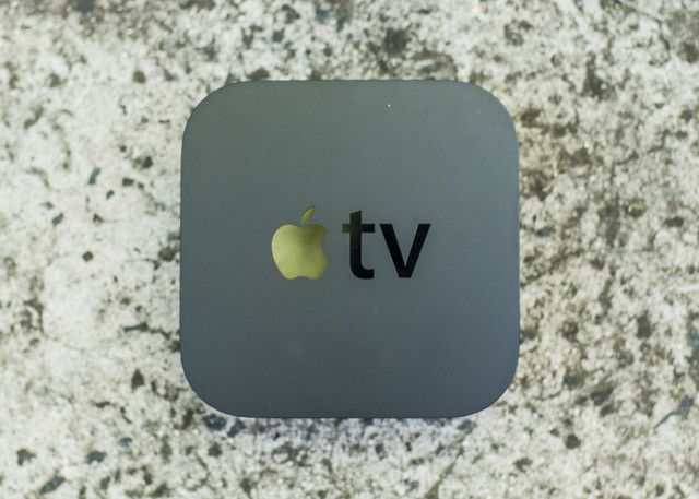 An Apple TV box
