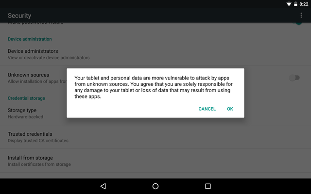Image result for android applications warnings