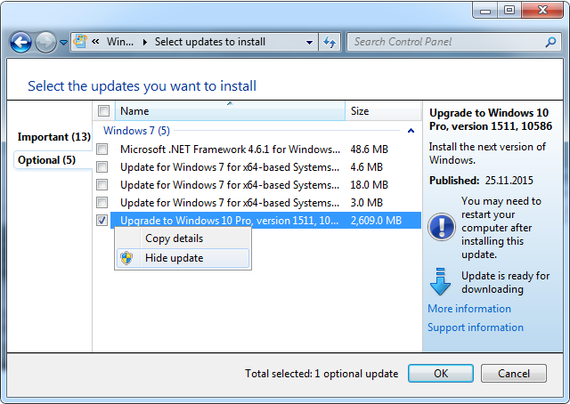 manually install windows 10 updates