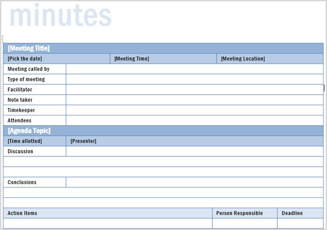 The 12 Best Meeting Minutes Templates For Professionals