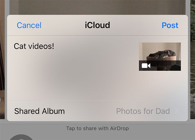 iCloud photos новый общий альбом