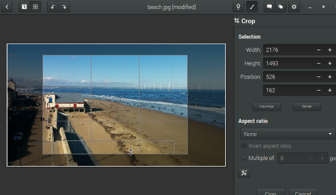 How to Easily Crop and Resize Images in Linux muo creative linux croptools gthumb