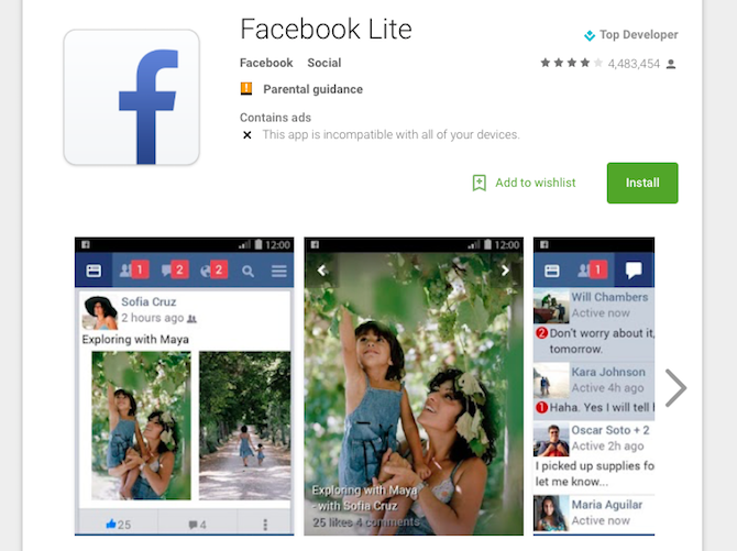 4 Ways to Reduce Your Mobile Internet Data Usage with Android Apps facebook lite